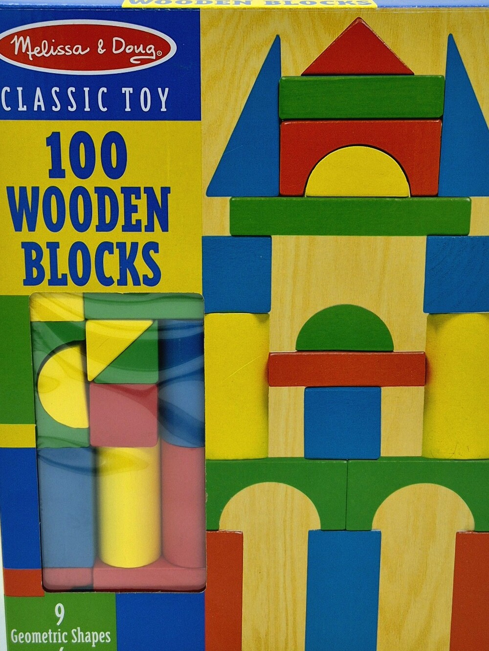 🧸 Melissa & Doug 100 Wooden Blocks Building Set – New Sealed